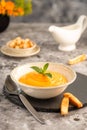 Carrot soup is a classic French dish